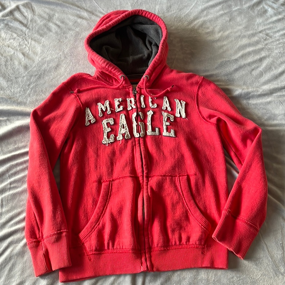 Vintage American Eagle Full Zip Up hoodie